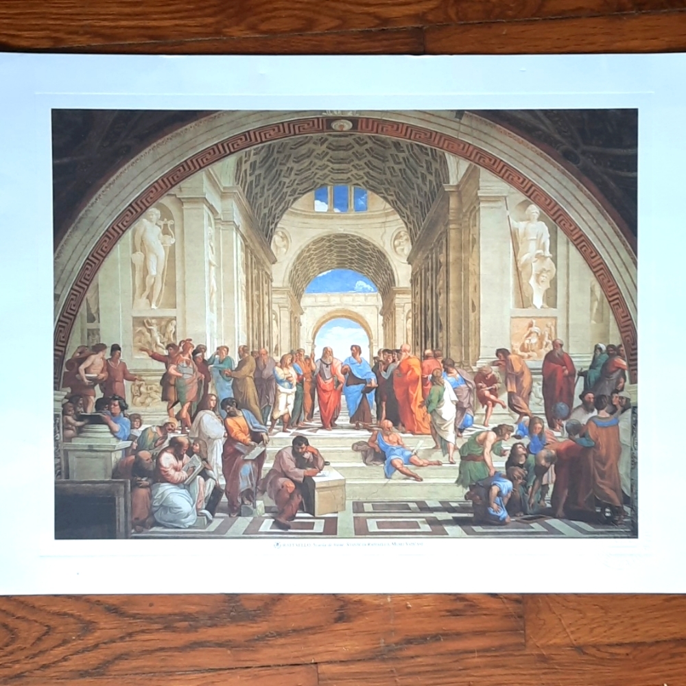 Raffael School of Athens 1509-1511 as displayed in the Vatican